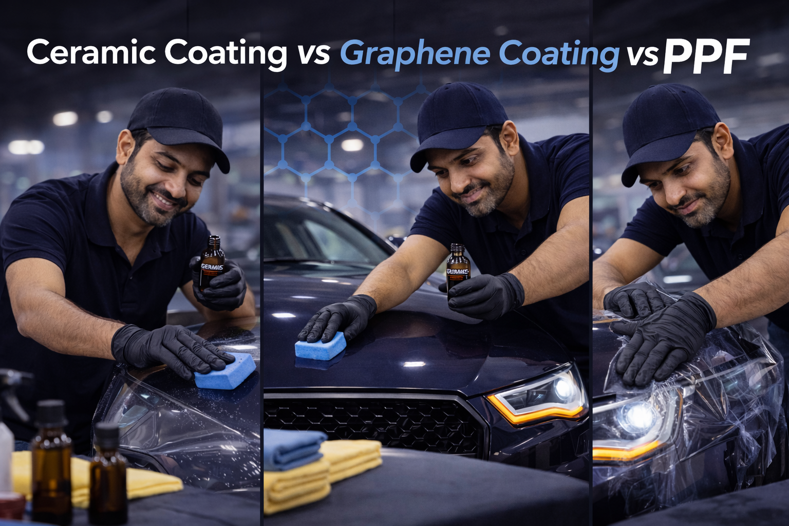 Ceramic vs Graphene Coating vs PPF - C3 CAR CARE CENTER